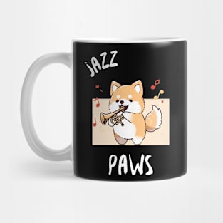 Jazz Paws Shiba Inu Trumpet Mug